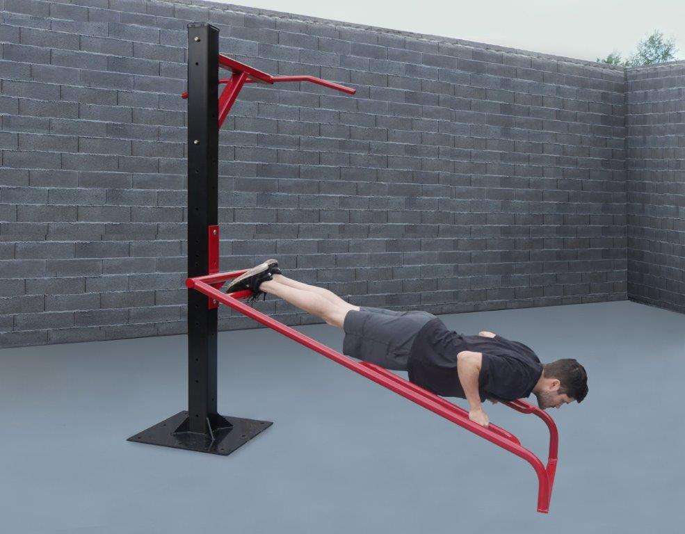 Decline push-up and pull-up
