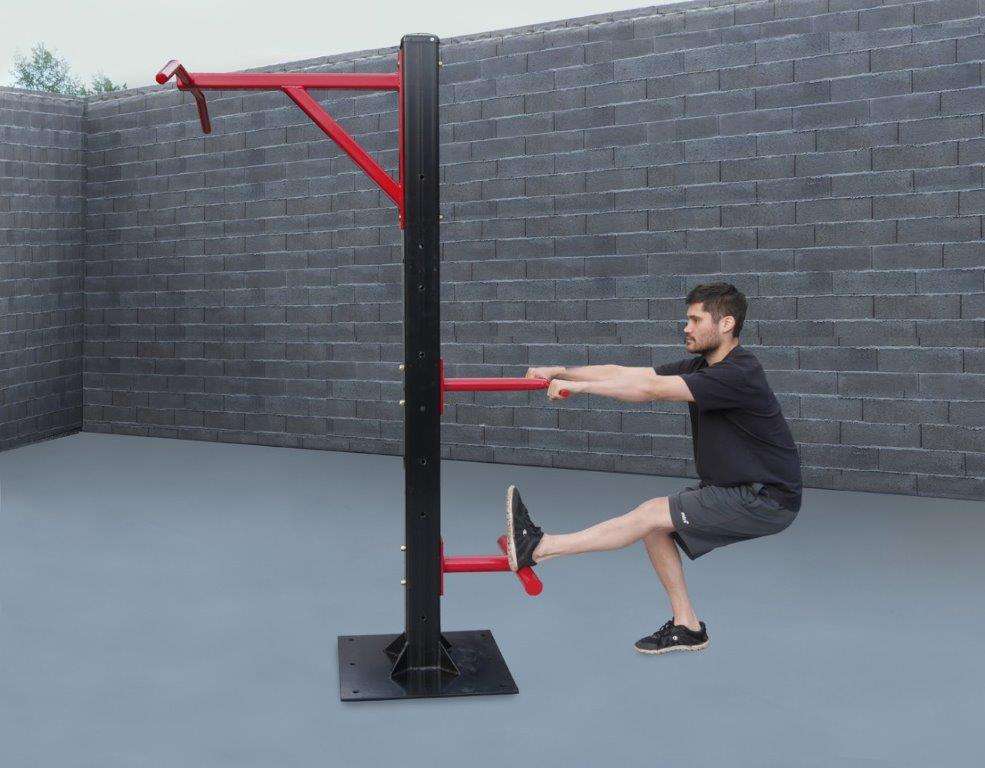 Pistol squat and pull-up