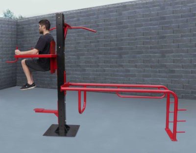 SuperMAX Vertical knee raise, parallel bars and pull-up